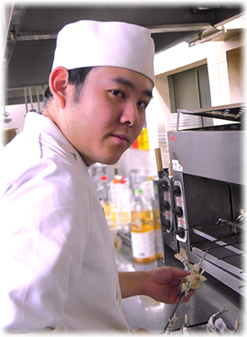 一番おいしい焼き加減を見極めます